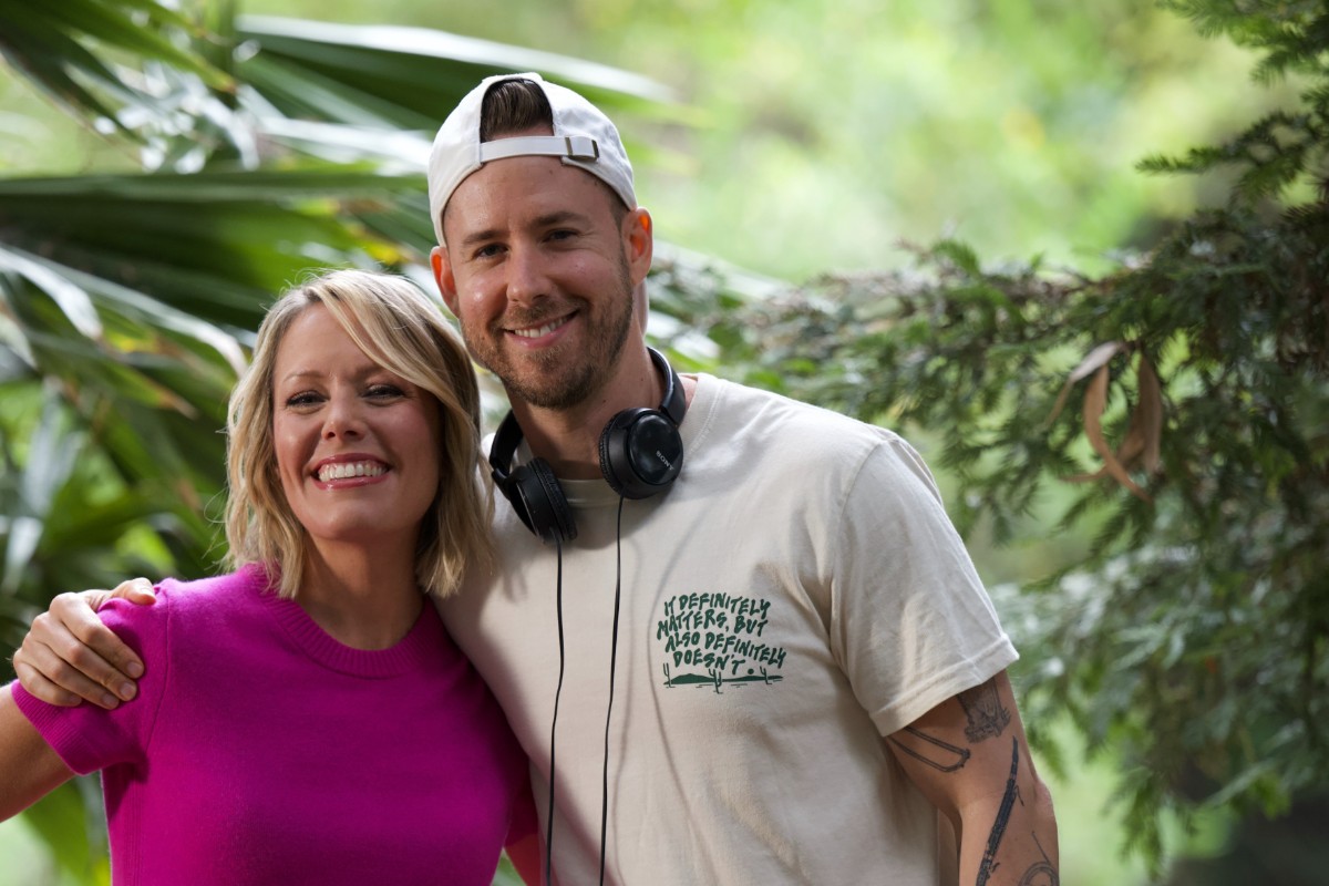 Evan Monheit with host Dylan Dreyer on Earth Odyssey